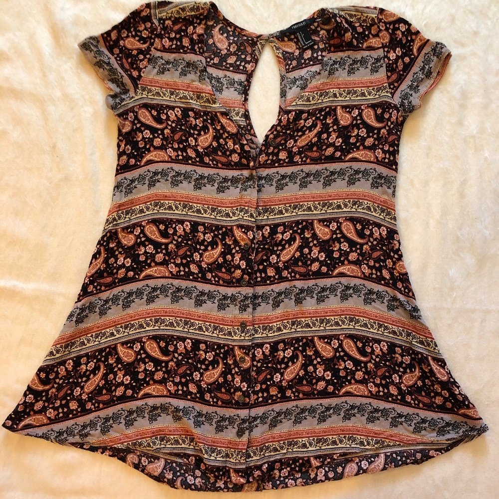 Forever 21: Black and Copper Dress